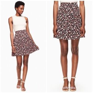 KATE SPADE Baja Bound Pleated Mini Casa Flora Floral Skirt | Size 6 |